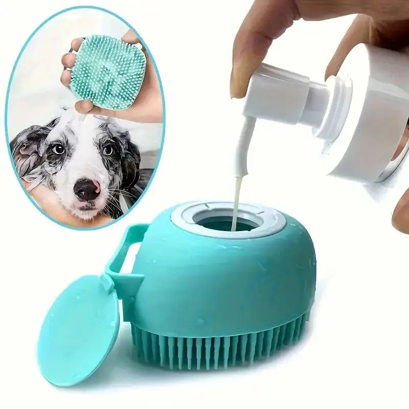 Pet Hair Removal Comb - 1 Count Grooming Brush and Deshedding Tool with One-Click Cleaning for Dogs and Cats