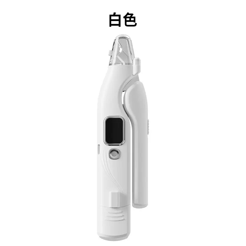 2-in-1 Electric Pet Nail Clipper and Grinder, Rechargeable and Ultra Quiet, Ideal for Trimming Dogs and Cats' Nails of All Sizes