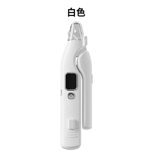 2-in-1 Electric Pet Nail Clipper and Grinder, Rechargeable and Ultra Quiet, Ideal for Trimming Dogs and Cats' Nails of All Sizes