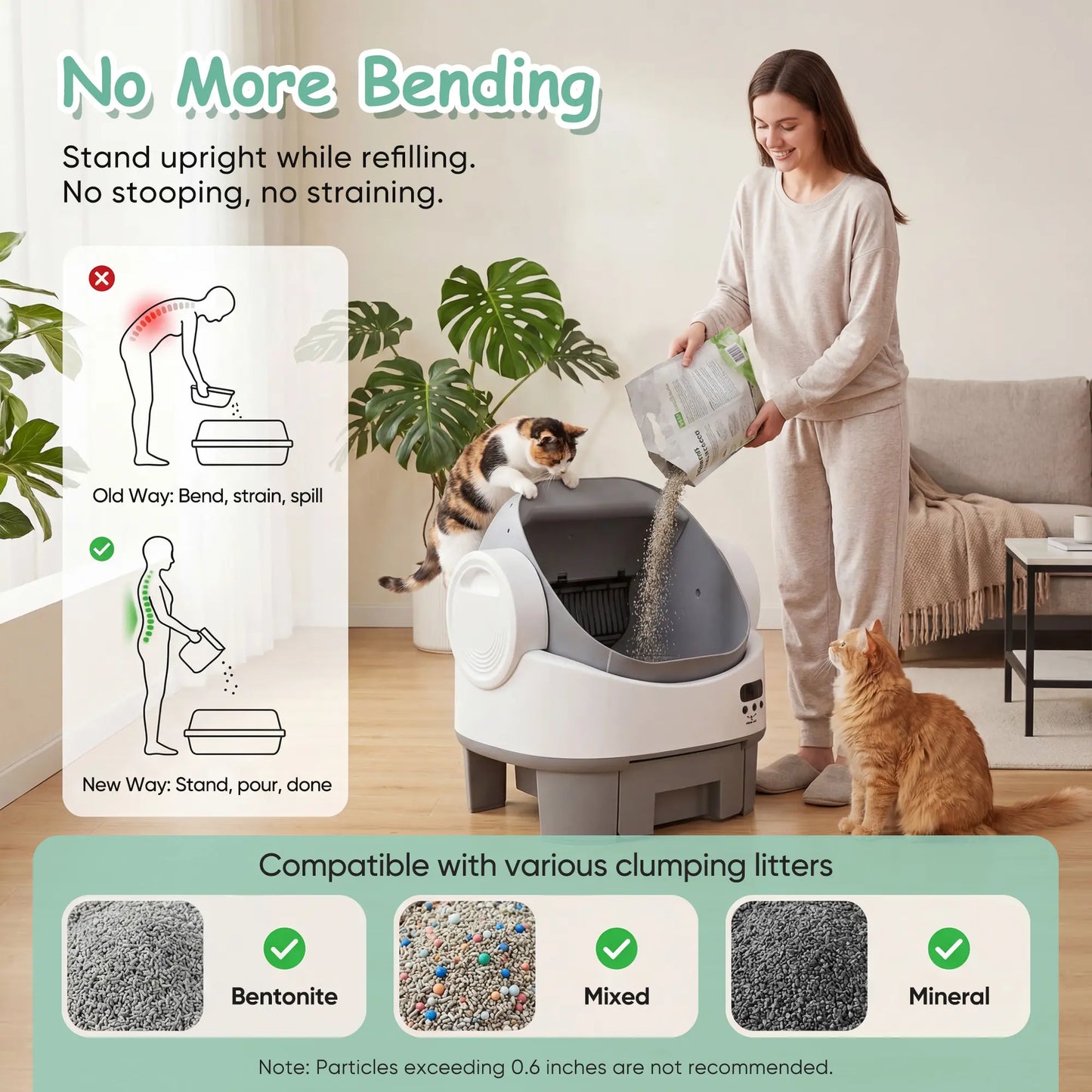 Warcat Next-Gen Automatic Open-Top Cat Litter Box Simplified Self-Cleaning Litter Box with Reliable Safety Sensors App-Free Design for Easy Use #Tiktokshopdealsforyoudays #Dealsforyoudays