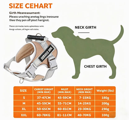 2026 Premium Pet Dog Harness – Safety-Enhanced Design with Chest Strap, Glow-In-The-Dark Features, Adjustable for Effortless Use, Perfect for Outdoor Adventures, Daily Commutes, and Training, Suitable for Dogs of All Sizes