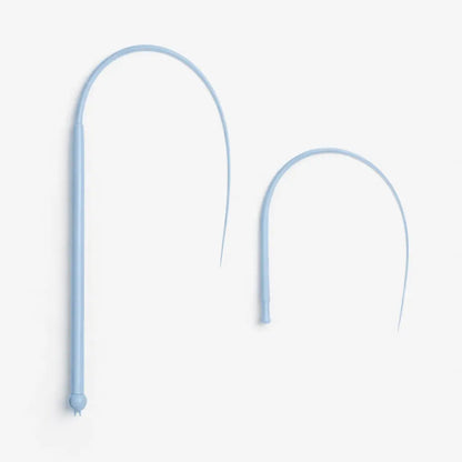 Mice Tail Cat Wand Toy, 30 Inches Long Cat Teaser Stick with Innovative Silicone Rat Tail Easy to Install and Clean Soft Easy Swing Tail Interactive Cat Toys for Indoor Cats (Blue)