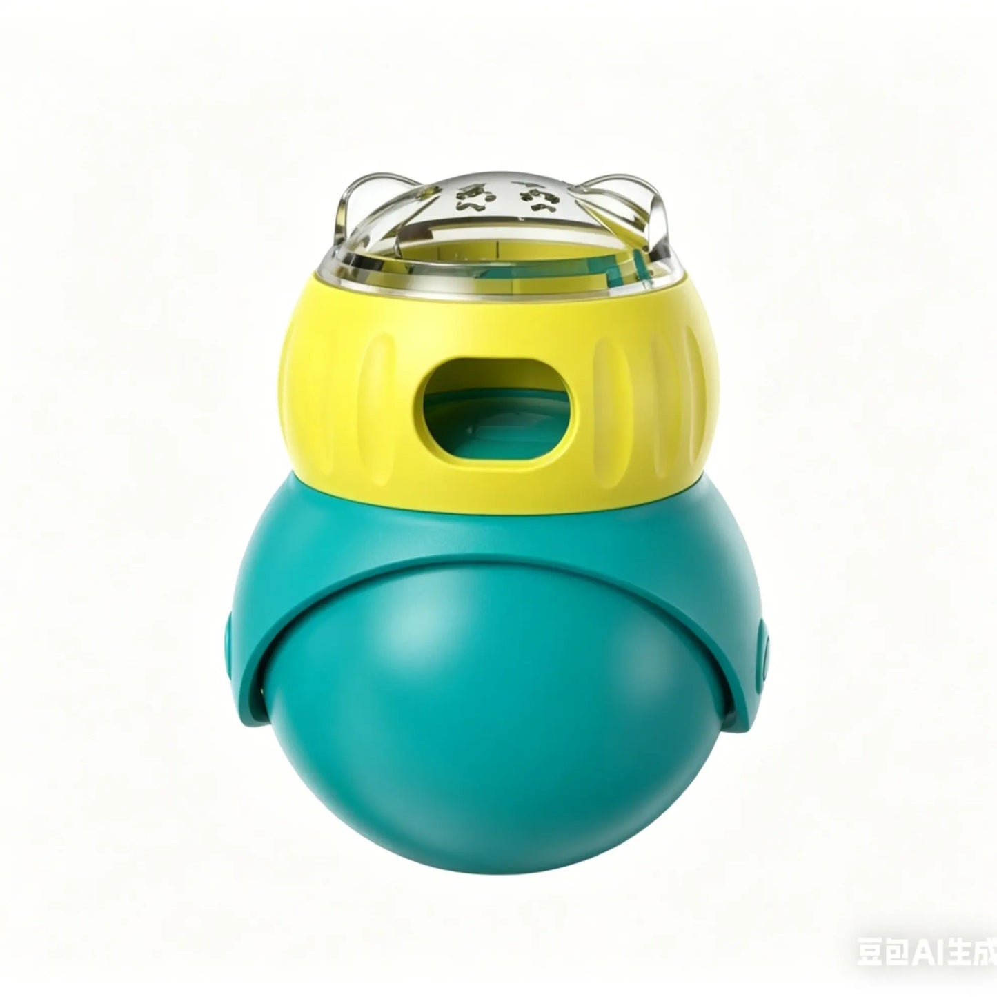 Interactive Puzzle Food Dispensing Ball for Cats and Small Dogs - Slow Feeder Toy for Enrichment and Boredom Relief