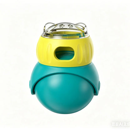 Interactive Puzzle Food Dispensing Ball for Cats and Small Dogs - Slow Feeder Toy for Enrichment and Boredom Relief