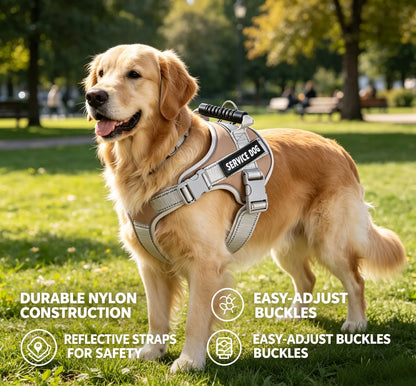 2026 Premium Pet Dog Harness – Safety-Enhanced Design with Chest Strap, Glow-In-The-Dark Features, Adjustable for Effortless Use, Perfect for Outdoor Adventures, Daily Commutes, and Training, Suitable for Dogs of All Sizes